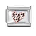Pink Leopard heart