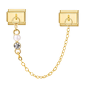 Black rhinestone chain