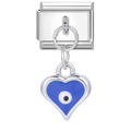 Blue eye heart