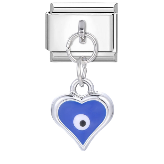 Blue eye heart