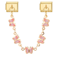 Pink butterfly chain