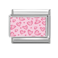 Pink heart leopard