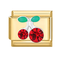 Red Rhinestone cherry