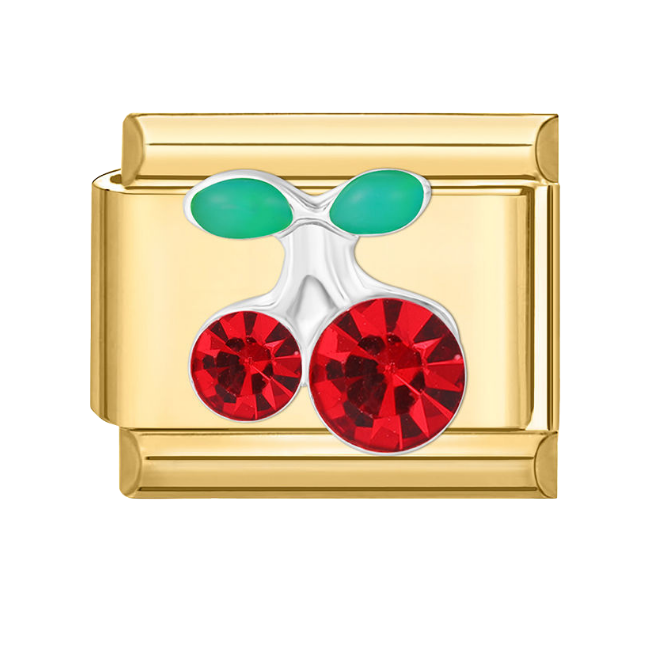 Red Rhinestone cherry