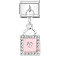 Pink lock dangled