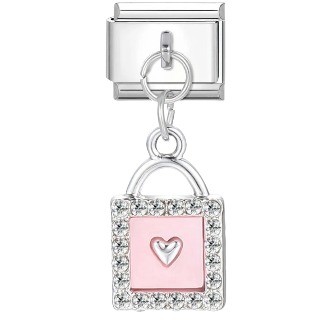 Pink lock dangled