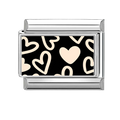 Black& white hearts